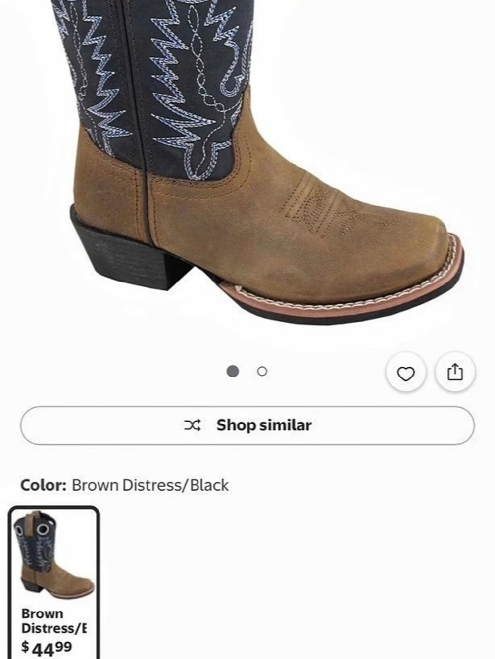 Smoky Mountain Western Leather Boots Brown US 9
